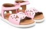 Camper Kids Miko Twins perforated leather sandals Roze - Thumbnail 1