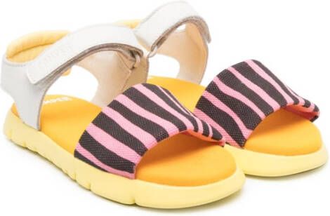 Camper Kids Oruga leren sandalen Geel