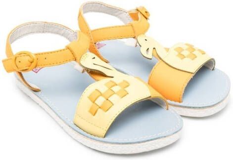 Camper Kids Oruga sandalen met bandjes Geel