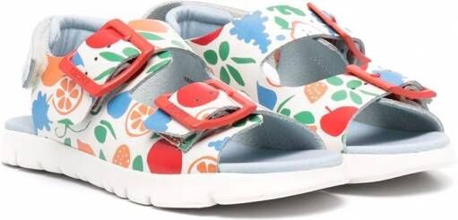 Camper Kids Oruga sandalen met fruitprint Wit