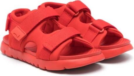 Camper Kids Oruga sandalen met logo-reliëf Rood