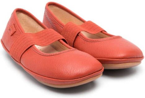 Camper Kids Right leren ballerina's Rood