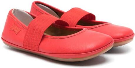 Camper Kids Right leren ballerina's Rood