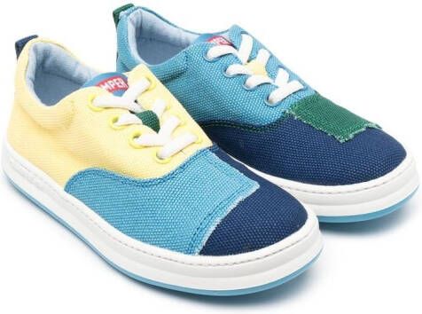 Camper Kids Runner Four sneakers met patchwork Blauw