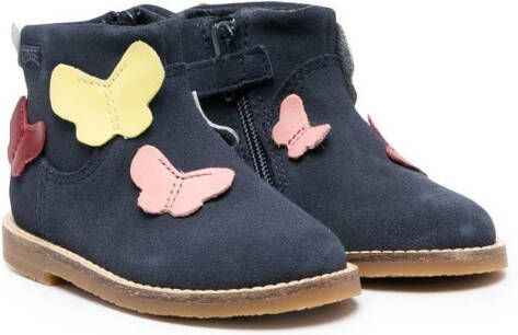 Camper Kids Savina leren enkellaarzen Blauw