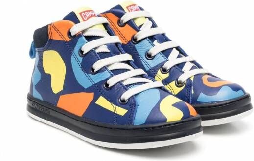 Camper Kids Sneakers met grafische print Blauw