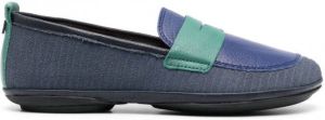 Camper Loafers met contrasterend vlak Blauw