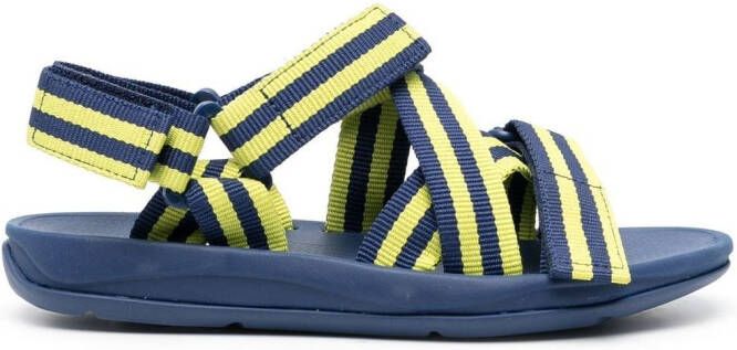 Camper Match gestreepte sandalen Blauw