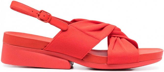 Camper Minikaah sandalen met gekruiste bandjes Rood