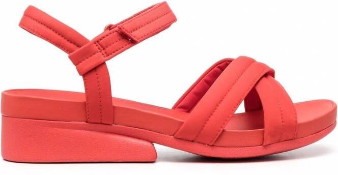 Camper Minikaah sandalen met gekruiste bandjes Rood