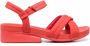Camper Minikaah sandalen met gekruiste bandjes Rood - Thumbnail 1