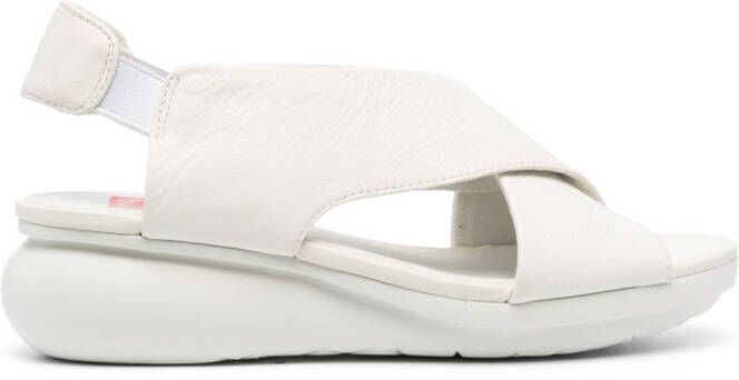 Camper Oruga chunky sandalen Wit