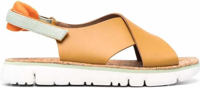 Camper Oruga leren sandalen Bruin