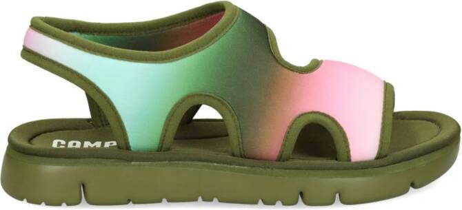 Camper Oruga sandalen met ombré-effect Groen