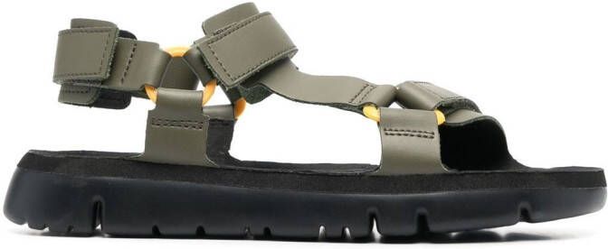 Camper Oruga sandalen met klittenband Groen