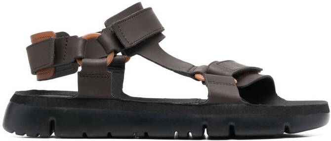 Camper Oruga sandalen met klittenband Zwart