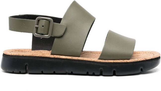 Camper Oruga slingback sandalen Groen