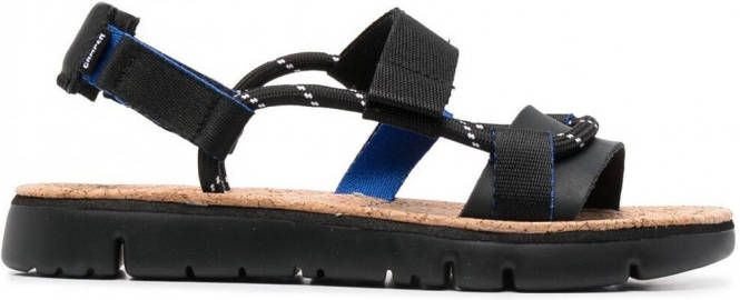 Camper Oruga slingback sandalen Zwart