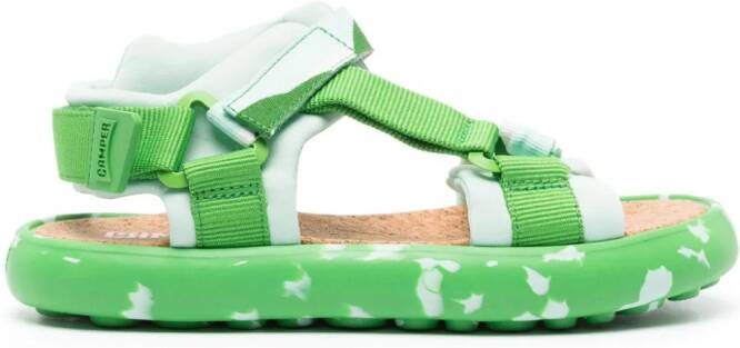 Camper Pelotas Flota gewatteerde sandalen Groen