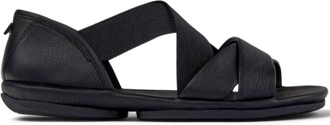 Camper Right Nina leren sandalen Zwart