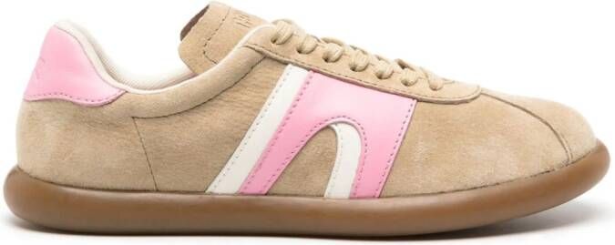 Camper Sneakers met leren vlak Beige