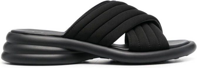 Camper Spiro sandalen met kruisbandjes Zwart