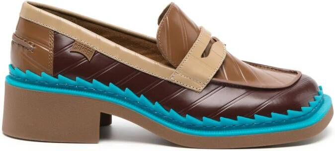 Camper Taylor leren loafers Bruin