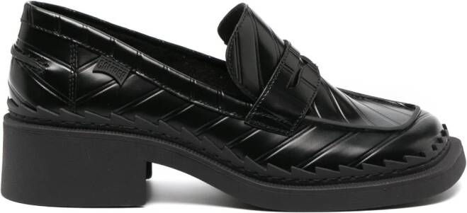 Camper Taylor leren loafers Zwart - Foto 8
