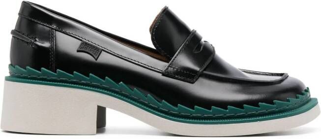 Camper Taylor leren loafers Zwart