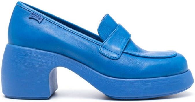 Camper 65 mm Thelma loafers met hak Blauw