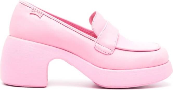 Camper Thelma loafers met blokhak Roze