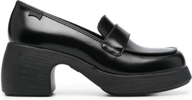 Camper 65 mm Thelma loafers met hak Zwart