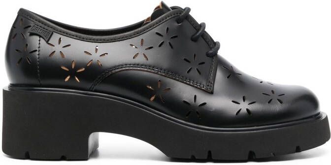 Camper Uitgesneden veterschoenen Zwart