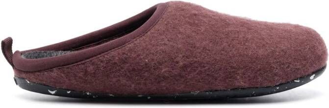 Camper Wabi wollen slippers Bruin