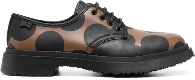 Camper Walden lakleren derby schoenen Zwart