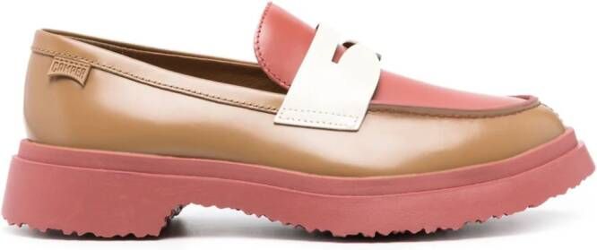 Camper Walden Twins colour-block leather loafers Bruin