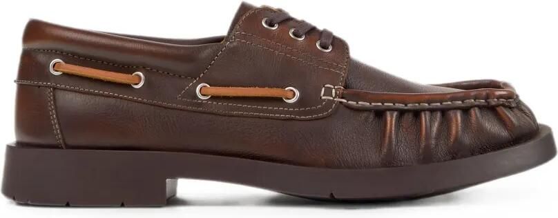 CamperLab 1978 leren bootschoenen Bruin