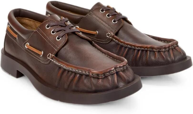 CamperLab 1978 leren bootschoenen Bruin - Foto 3