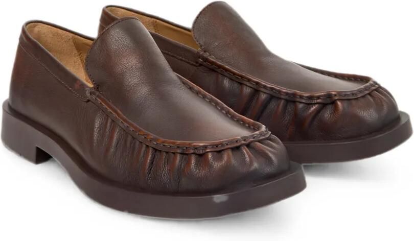 CamperLab 1978 leren loafers met ruches Bruin - Foto 4