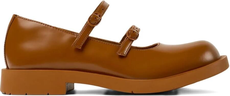 CamperLab 1978 leren pumps met dubbele gesp 005 MEDIUM BROWN 1 - Foto 1