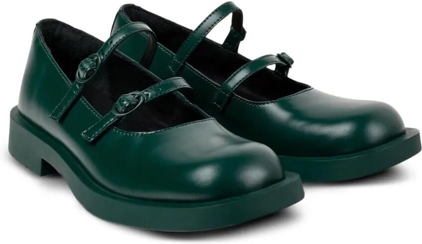CamperLab 1978 leren pumps met dubbele gesp Groen - Foto 2