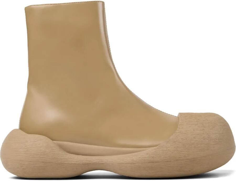 CamperLab Caramba leren enkellaarzen Beige