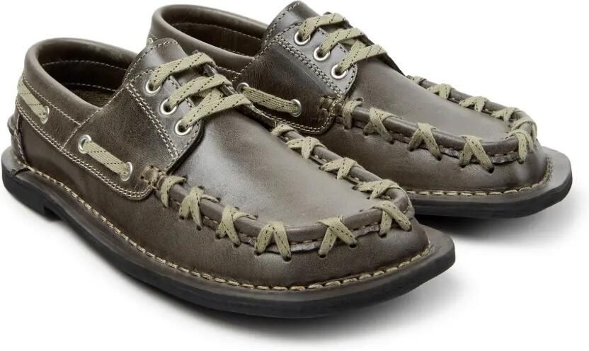 CamperLab Eki boat shoes Grijs - Foto 3