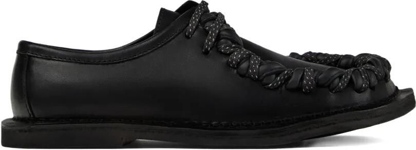 CamperLab Eki gevlochten leren loafers Zwart