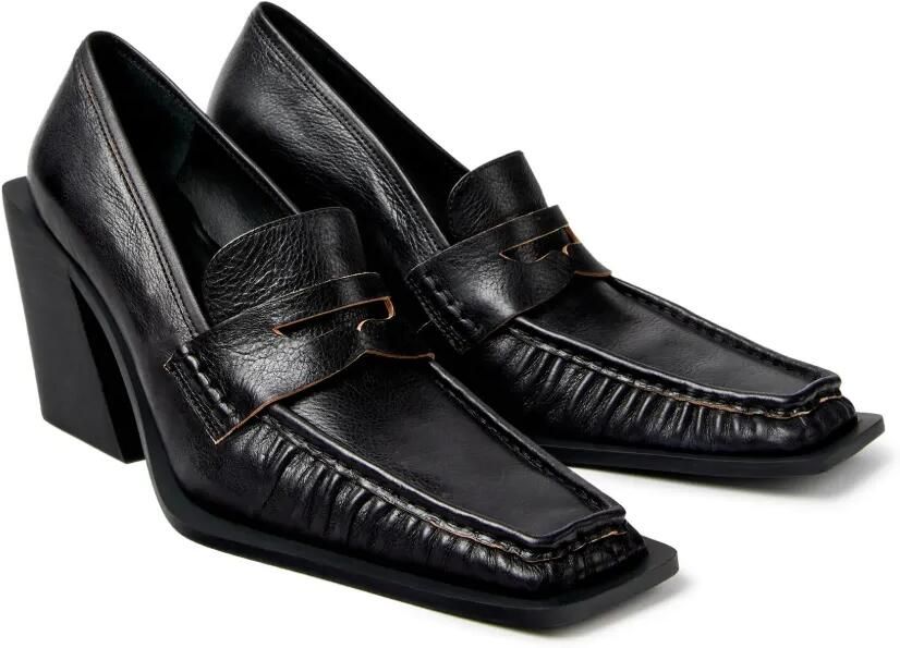 CamperLab Escandalo leather heeled loafers Zwart - Foto 4