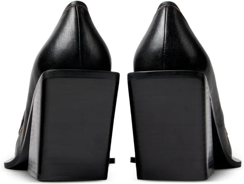 CamperLab Escandalo leather heeled loafers Zwart - Foto 3