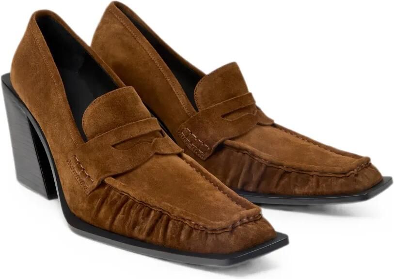 CamperLab Escandalo loafers met blokhak Bruin