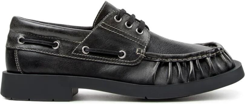CamperLab Mil 1978 leather boat shoes Zwart