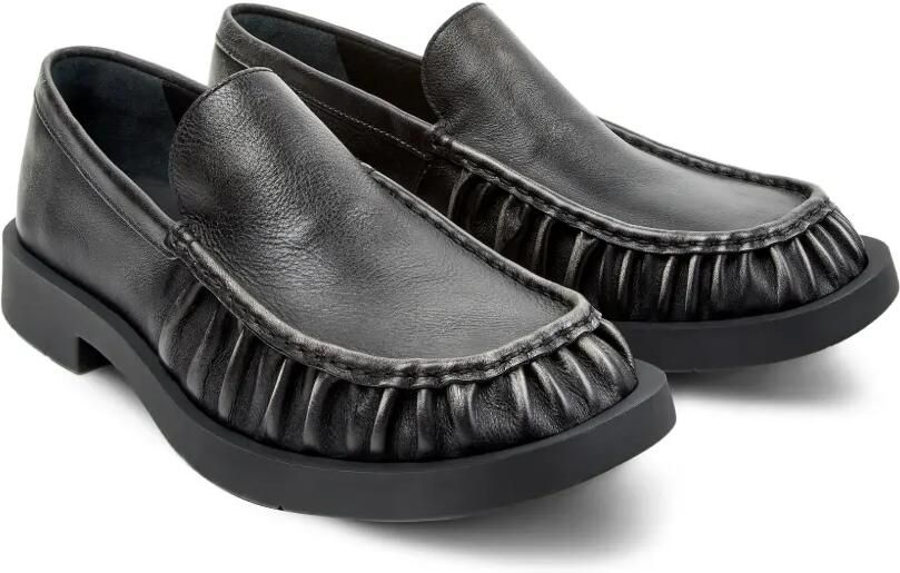 CamperLab Mil 1978 ruched leather loafers Zwart - Foto 3