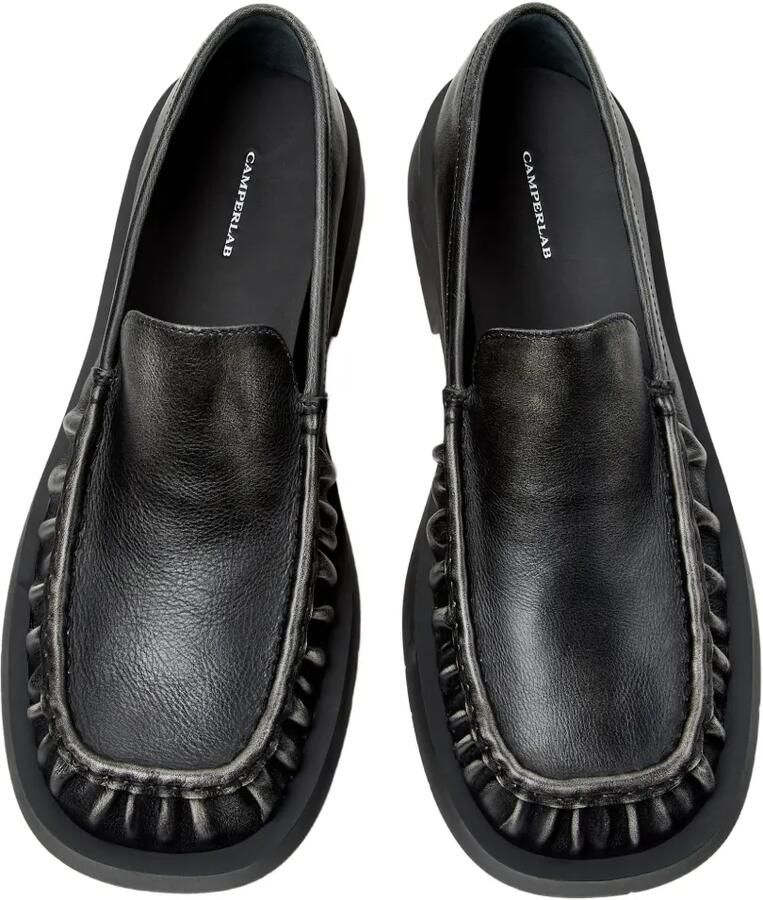 CamperLab Mil 1978 ruched leather loafers Zwart - Foto 2